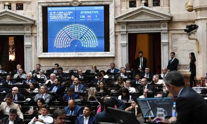 La Cámara de diputados aprobó cambios en la ley de reiterancia
